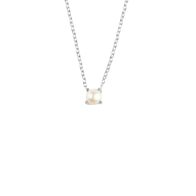 Petite Pearl Halsketten Silber