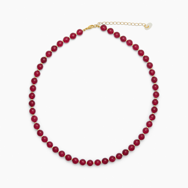 Hailey Red Jade Necklace