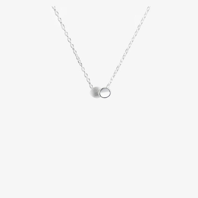 Rocky Shore drop Halsketten Silber