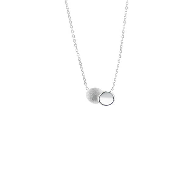Rocky Shore medium single Halsketten Silber