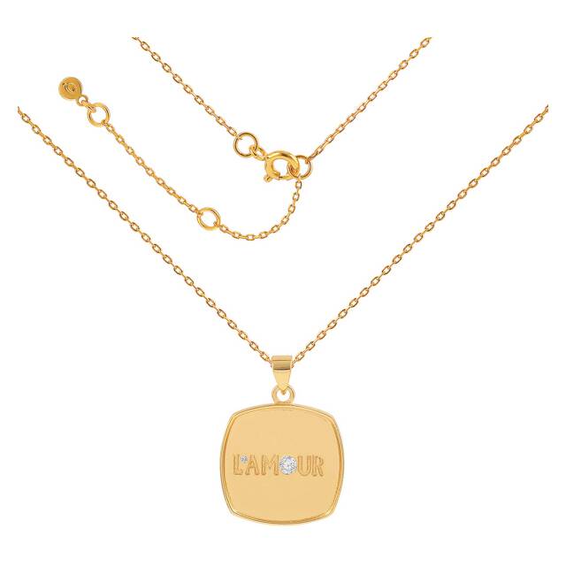 L'amour chunky chain Halsketten Gold