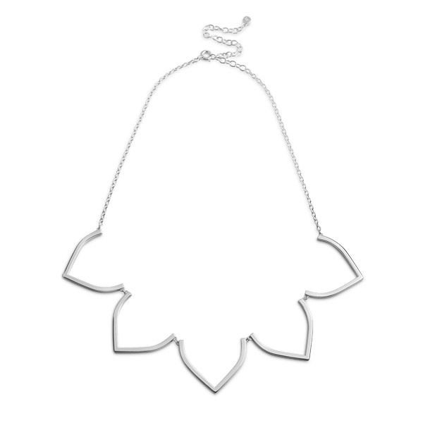 Petal Grand Halsketten Silber 38-46 cm