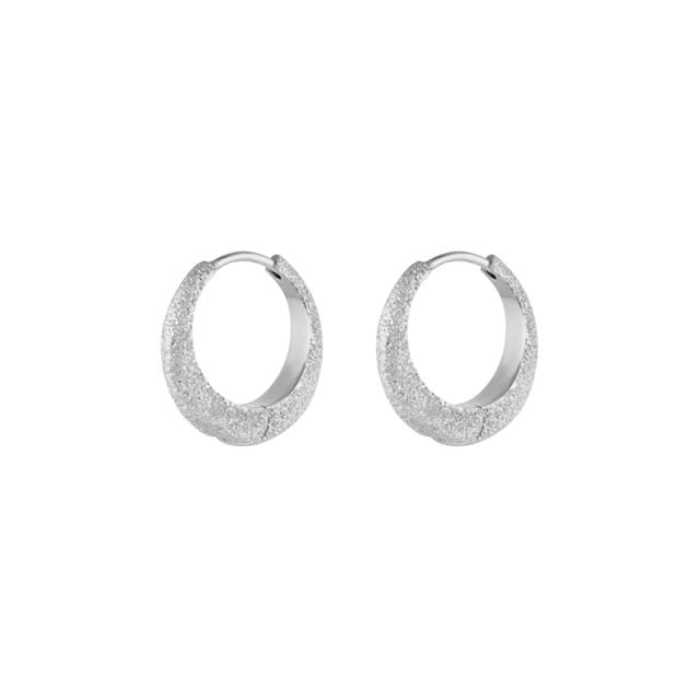 Stardust shine hoops Silber
