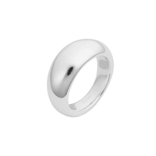 Stardust grande ring polished Silber