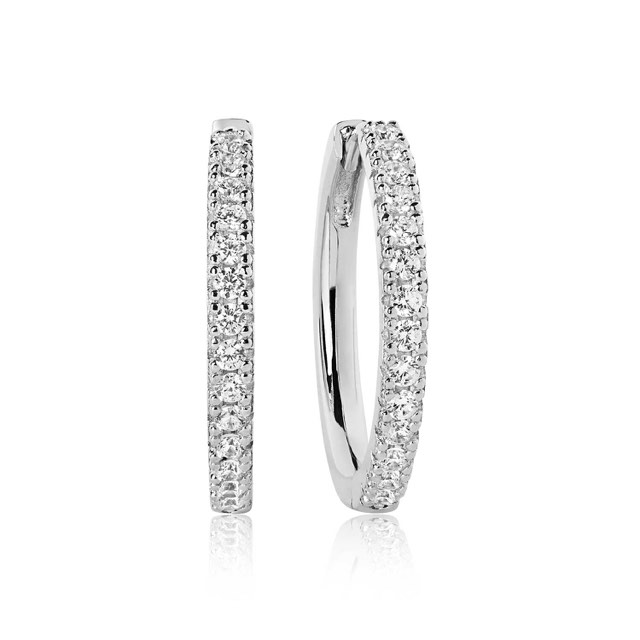 ELLERA GRANDE Ohrring weiße Zirkoner (Silber)