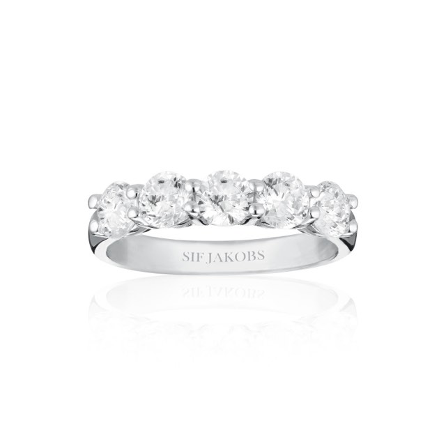 BELLUNO UNO ring weiße Zirkoner (Silber)