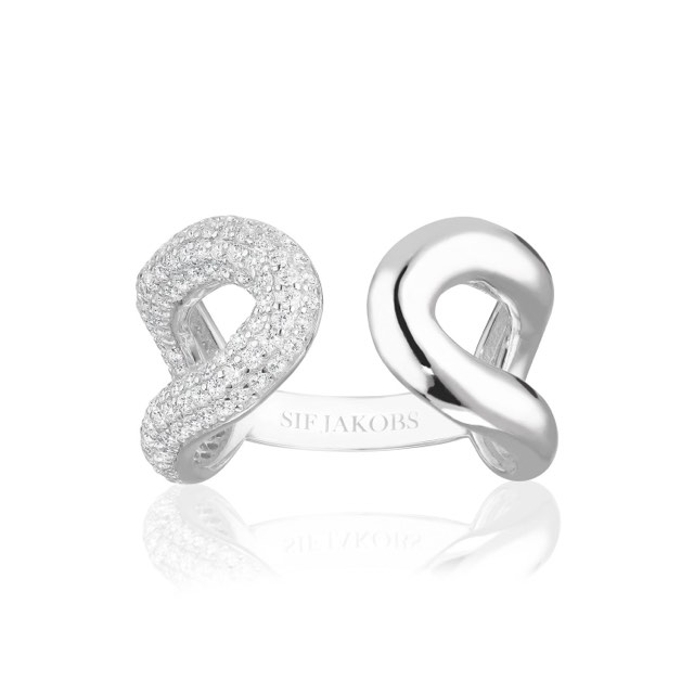 CAPRI DUE ring weiße Zirkonia (Silber)