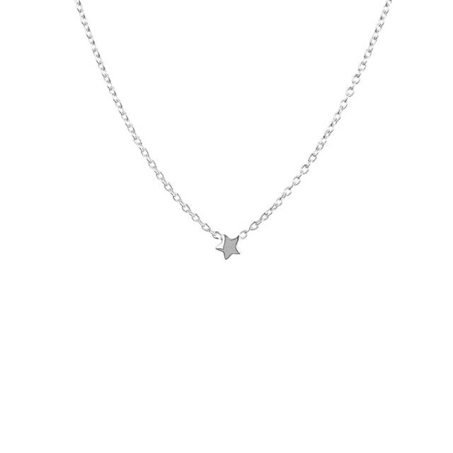 Stella Nova drop Halsketten Silber