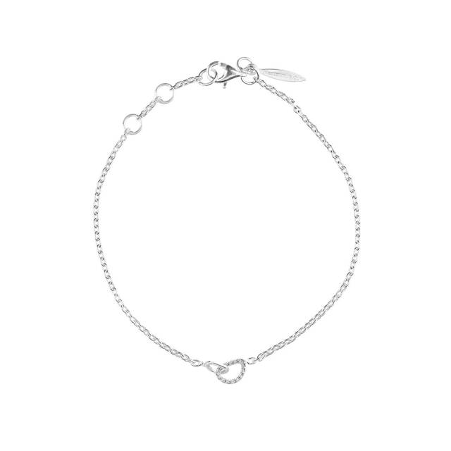Together drop Armbänder Silber
