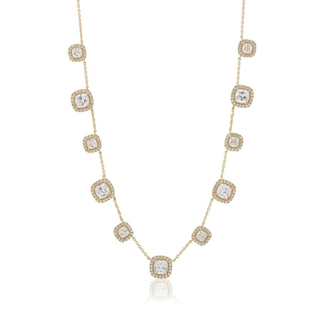 Glamorous -multi Necklace Gold