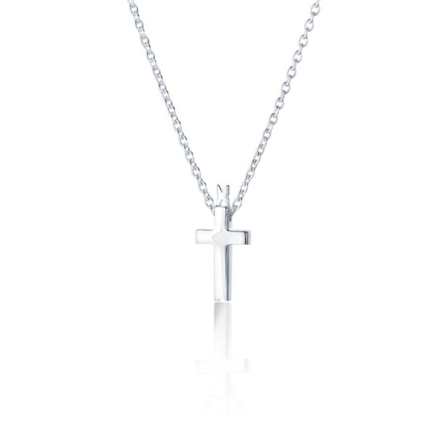 Cross faith Necklace Silver