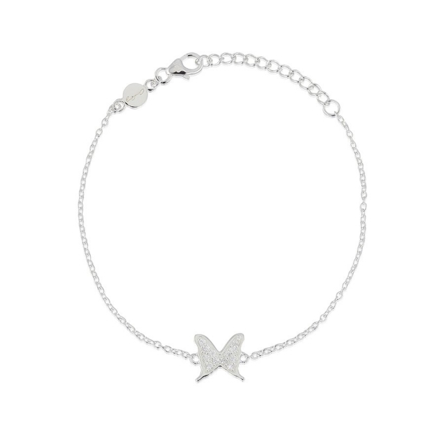 Petite papillion sparkling Bracelet Silver