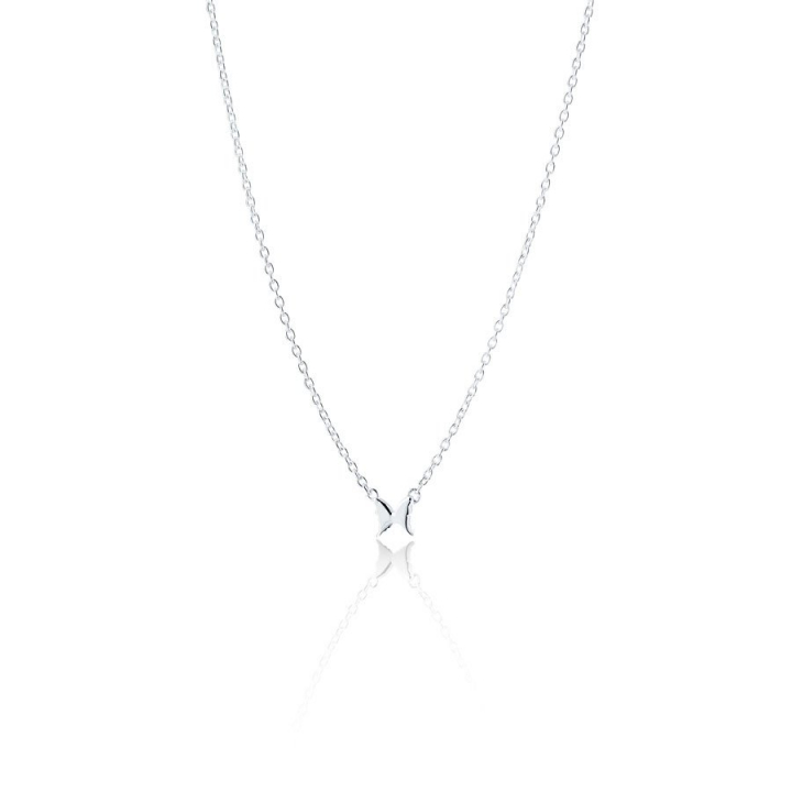 Petite papillion  Necklace Silver in der Gruppe Halsketten / Silberhalsketten bei SCANDINAVIAN JEWELRY DESIGN (s107)