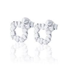Bricks explosion mini Earrings Silver in der Gruppe Ohrringe / Silberohrringe  bei SCANDINAVIAN JEWELRY DESIGN (s140)