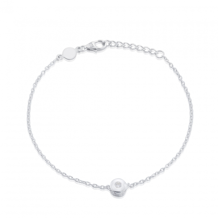 Älskad mini  Bracelet Silver in der Gruppe Armbänder / Silberarmbänder bei SCANDINAVIAN JEWELRY DESIGN (s198)