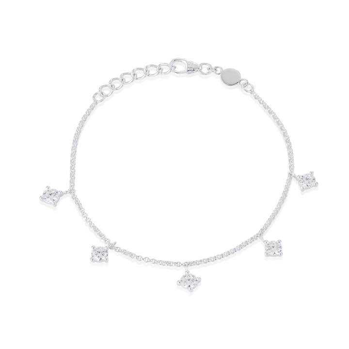 Time to glow Bracelet Silver in der Gruppe Armbänder / Silberarmbänder bei SCANDINAVIAN JEWELRY DESIGN (s210)