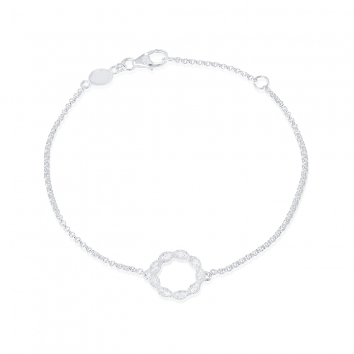 Safe and sound Bracelet Silver in der Gruppe Armbänder / Silberarmbänder bei SCANDINAVIAN JEWELRY DESIGN (s215)
