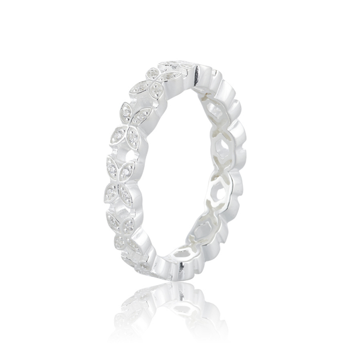 Sparkling ellipse mini Ring Silver in der Gruppe Ringe / Silberringe bei SCANDINAVIAN JEWELRY DESIGN (s223-R)