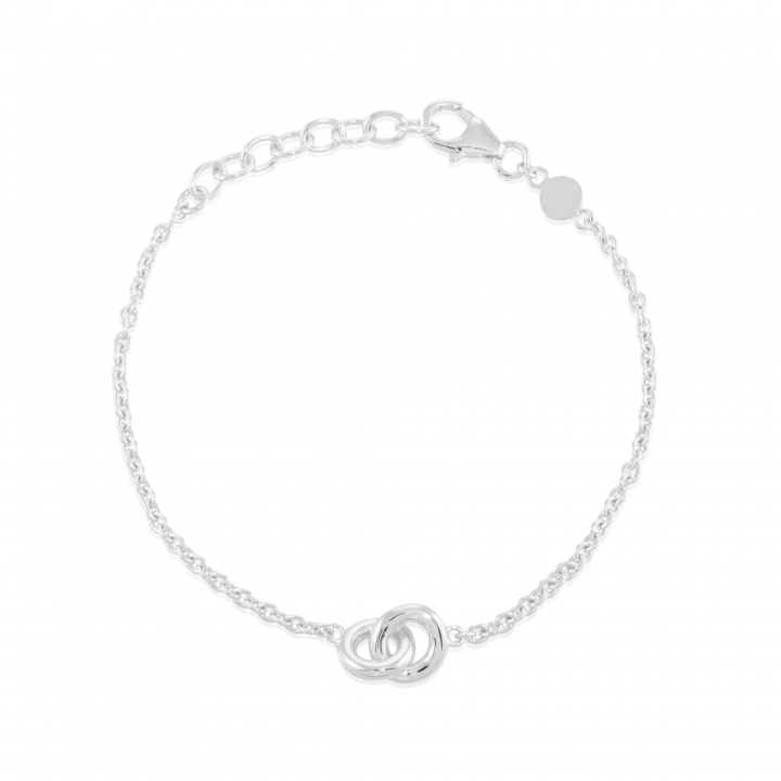 The knot mini Bracelet Silver in der Gruppe Armbänder / Silberarmbänder bei SCANDINAVIAN JEWELRY DESIGN (s225)