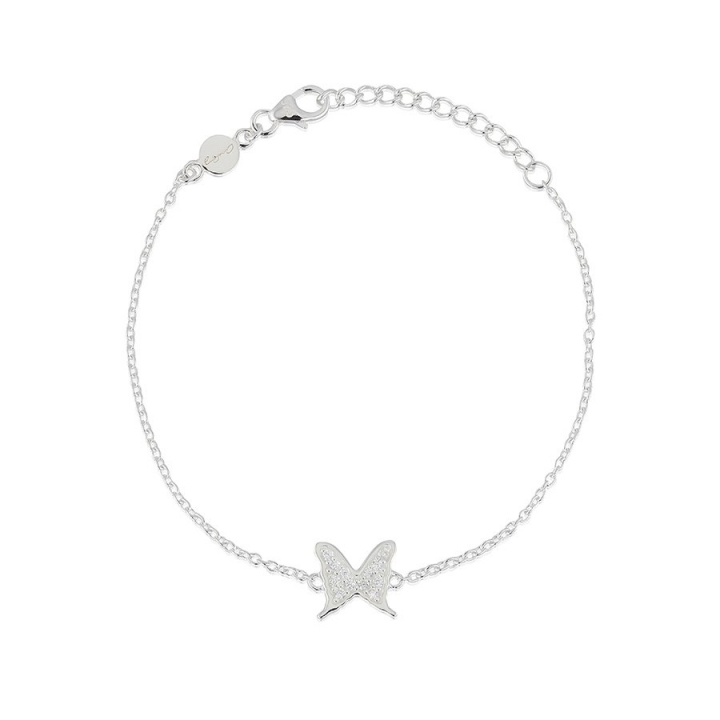 Petite papillion sparkling Bracelet Silver in der Gruppe Armbänder / Silberarmbänder bei SCANDINAVIAN JEWELRY DESIGN (s317)