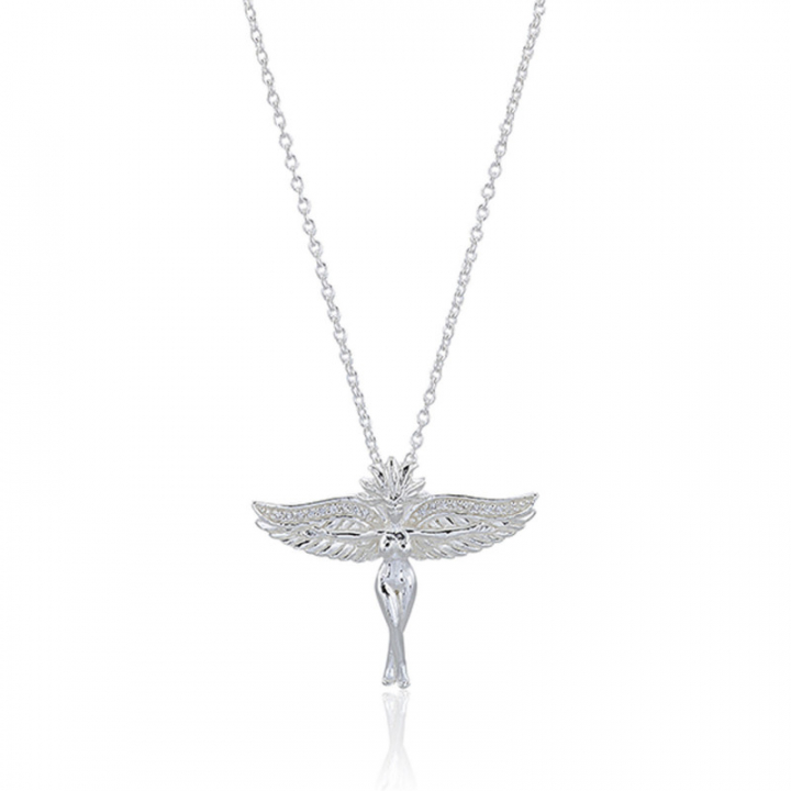 Goddess of love Necklace Silver in der Gruppe Halsketten / Silberhalsketten bei SCANDINAVIAN JEWELRY DESIGN (s340)