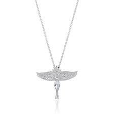 Goddess of love mini Necklace Silver in der Gruppe Halsketten / Silberhalsketten bei SCANDINAVIAN JEWELRY DESIGN (s384)