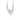Crystal Rain Collier - Klares Halsband Silber