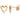 Crazy Heart Ohrringe Gold