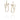 Form eines Traums & Sterne Ohrringe Gold