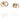 Mini Twosome Ohrringe Gold
