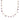 Capri Stone Charm Halskette Gold Lila 45 cm