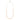 Capri Stein-Charm-Halskette Gold Orange 45 cm