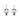 Swift Hängeohrring Goldmix Grau