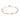 Lara small stone chain Armband Gold