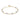 Lara small stone chain Armband Gold
