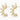 Aero ovale Ohrringe Gold
