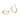 Lorrie small crystal double Ohrringe Gold
