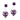 Medizinischer Kunststoffanhänger Herz 4/6 mm, hellamethystfarbene Ohrringe