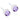 Medizinischer Kunststoff 4 mm, violetter Ohrring