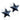 Medical Plastic Star 6 mm, Jet Ohrringe