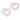 Medizinischer Kunststoff Brilliance Heart Hollow 10 mm, Hellrosa Ohrringe