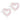 Medizinischer Kunststoff Brilliance Heart Hollow 10 mm, Hellrosa Ohrringe