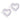 Medical Plastic Brilliance Heart Hollow 10 mm, Violett Ohrringe