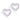 Medical Plastic Brilliance Heart Hollow 10 mm, Violett Ohrringe