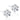Medizinischer Kunststoff Daisy 5 mm, Kristall-Ohrringe