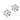 Medizinischer Kunststoff Daisy 5 mm, Kristall-Ohrringe