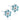 Medical Plastic Daisy 5 mm, Aquamarin/Kristall Ohrring