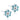 Medical Plastic Daisy 5 mm, Aquamarin/Kristall Ohrring