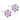 Medical Plastic Daisy 5 mm, Violett/Kristall Ohrringe