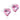 Medical Plastic Heart 6 mm, Hellrosa Ohrringe